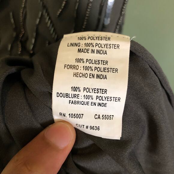 NWT Marina Dresses Modcloth Dreamy Gleaming Gatsby Dress Size 4 Gray Silver - Picture 9 of 9